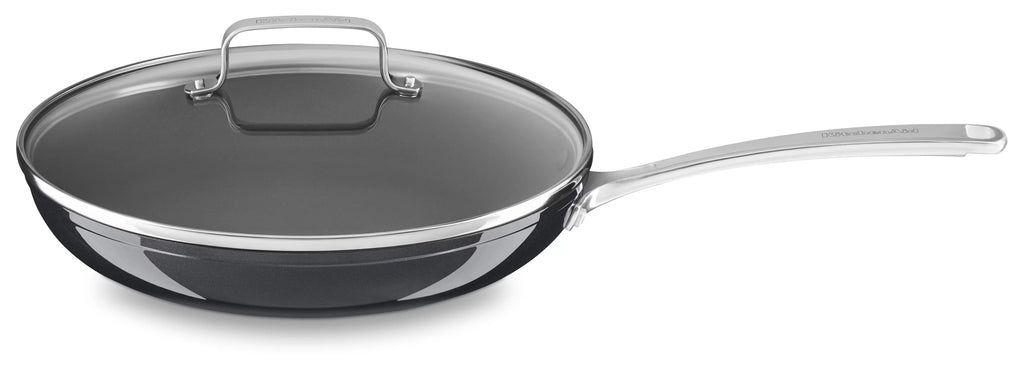 Hard Anodized Nonstick 12" Skillet with Glass Lid V326541