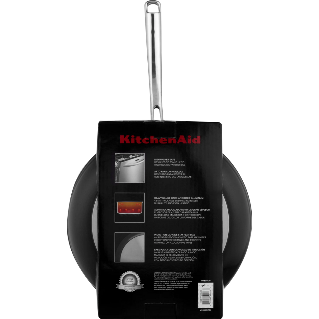 Hard Anodized Nonstick 12" Skillet with Glass Lid V326541